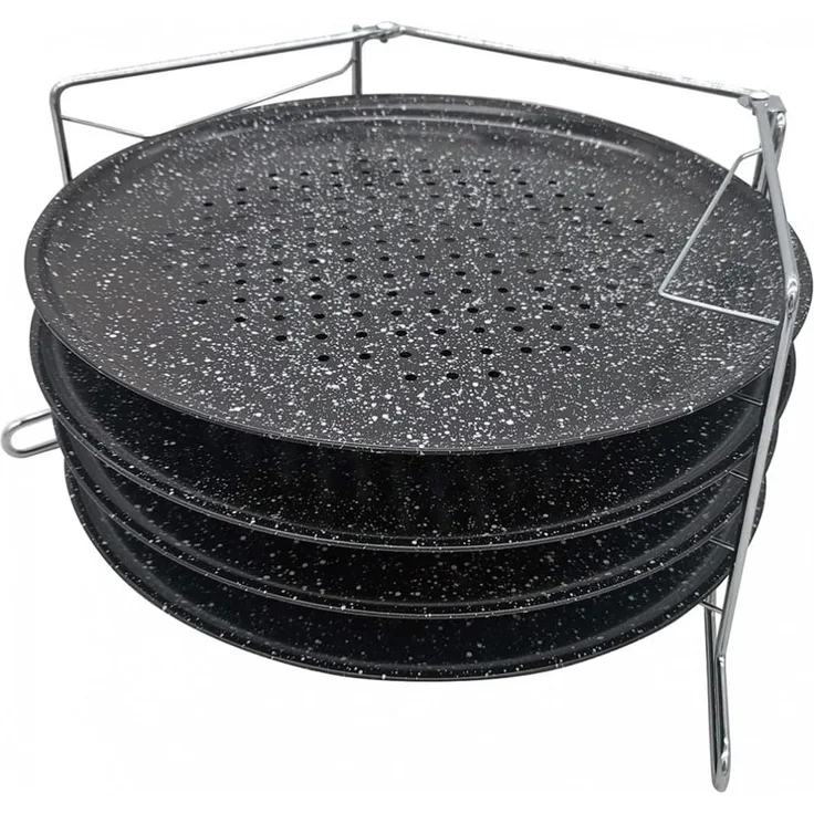 Kinghoff Kinghoff Set mit 4 Pizzabackblechen 12170