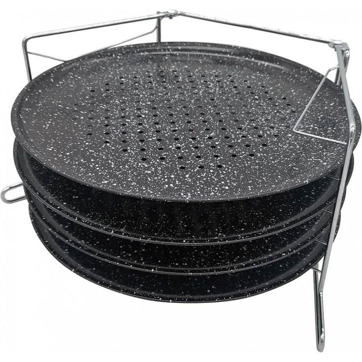 Kinghoff Kinghoff Set mit 4 Pizzabackblechen 12170 – Bild 1