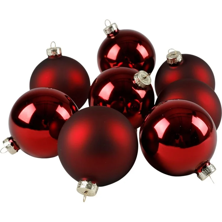 Weihnachtsbaumkugeln 12er-Set rot Christbaumkugel Baumschmuck 3cm Weihnachtsdeko – Bild 1