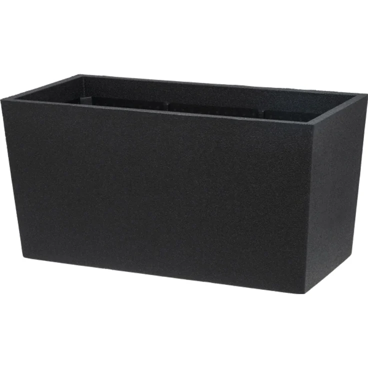 4Living Pflanzgefäß Thermo Patio D76 schwarz