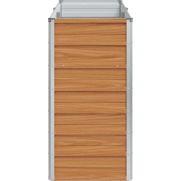 vidaXL Hochbeet Hellbraun 160 x 40 x 77 cm Verzinkter Stahl 42017328 – Bild 5