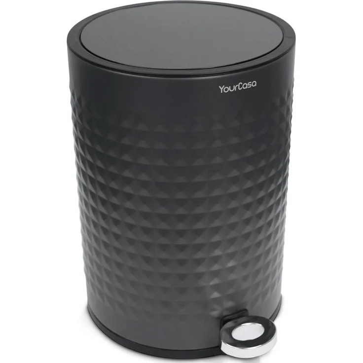 YourCasa Mülleimer YourCasa® Edelstahl Mülleimer Bad 5L - Badezimmer Mülleimer, Fassunsgvermögen 5L – Bild 5