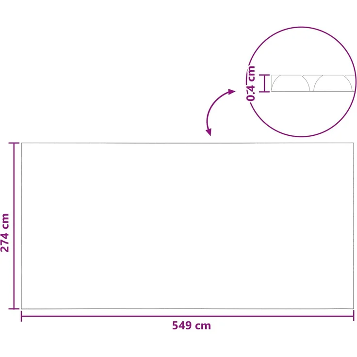vidaXL Sonnendeck für Pools Extra Schwer 549 x 274 cm 400 μm 42034617 – Bild 8