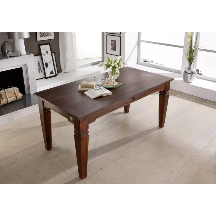 Esstisch Akazie 140x90x76 nougat lackiert OXFORD #602 – Bild 7