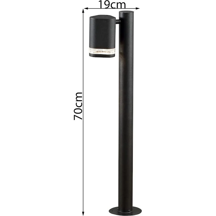 KONSTSMIDE No. 7517-750 Aussenstandleuchte Modena 1-flammig GU10 schwarz IP44 70 cm – Bild 3