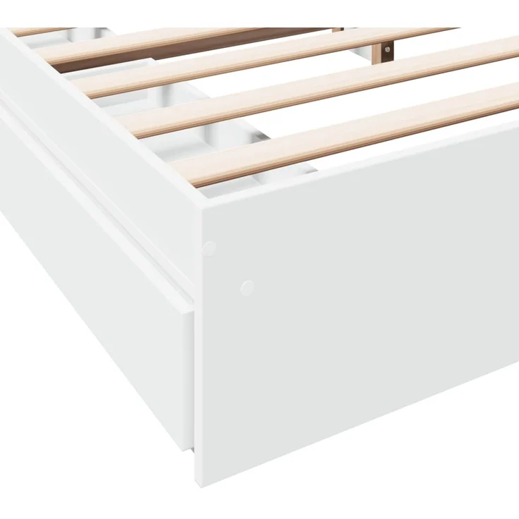 vidaXL Bettgestell mit Schubladen Weiß 200x200 cm Holzwerkstoff 3280629 – Bild 7