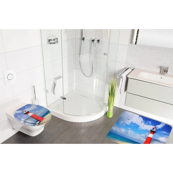 Sanilo Badematte mit Motiv, viele schöne Badteppiche zur Auswahl, rutschhemmend beschichtet, waschbar, schnelltrocknend, Polyester, rechteckig, sehr weich, hochwertig & modern, 50 x 80 cm oder 70 x 110 cm – Bild 2