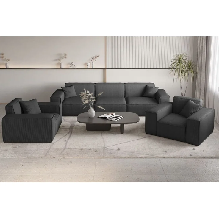 Sessel Designersessel CELES PREMIUM in Stoff Scala Anthrazit – Bild 4
