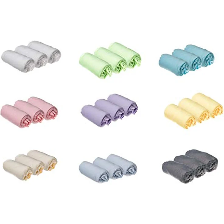 3 Spannbettlaken, 40x80 cm, dehnbar, für 40x90 cm, Babytragetasche, 40x80 cm, 100% Baumwolle, Türkis, atmungsaktiv, gesunder Schlaf, Marke Easy Dort | Oeko-Tex-Zertifiziert, hergestellt in – Bild 5