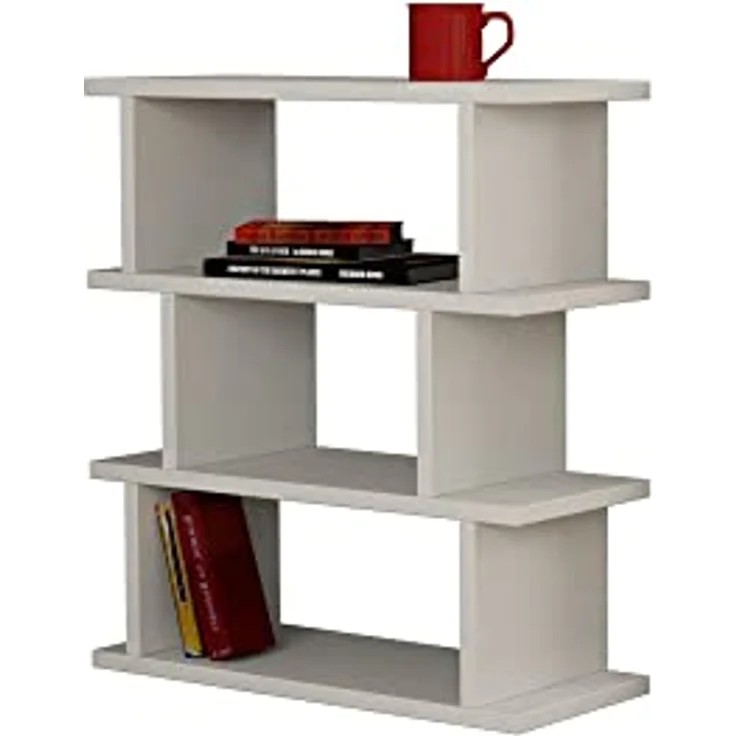 Best Bücherregal Totem weiß 60 x 54 x 22 cm – Bild 5