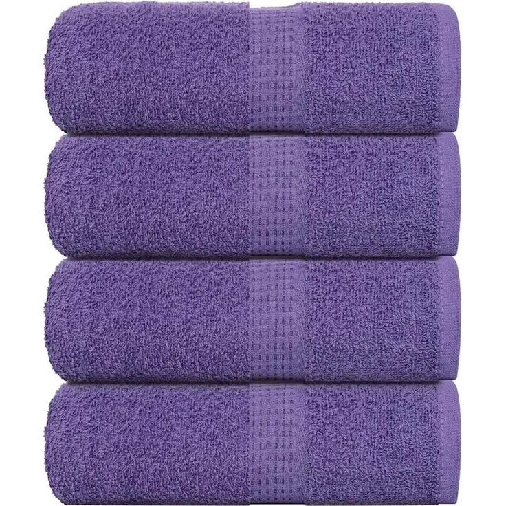 vidaXL Gästetücher FROGN 4 Stk. Lila 30x50 cm 360 g/m² 136876