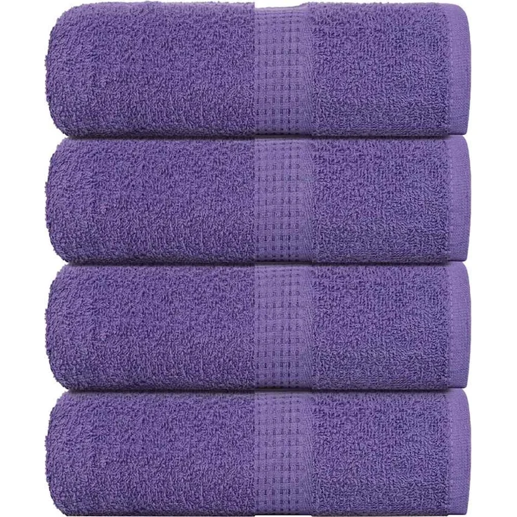 vidaXL Gästetücher FROGN 4 Stk. Lila 30x50 cm 360 g/m² 136876 – Bild 1