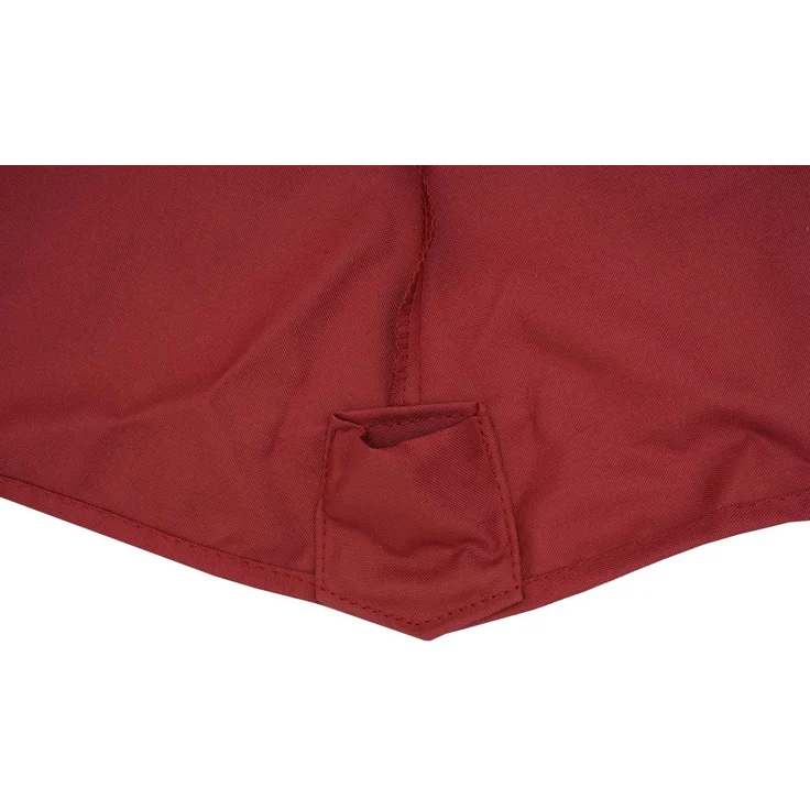 Sonnenschirmbezug HWC-A96, 8 Streben rund Ø3m 220g/m² Polyester, Ersatz-Bezug z.B. für Ampelschirm HWC-A96 ~ bordeaux – Bild 5