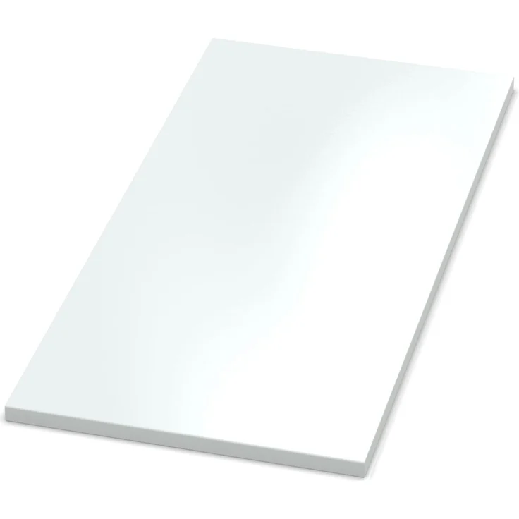 AUPROTEC Tischplatte 19mm weiß 150x60 cm I Spanplatte mit 1mm ABS Kante & PU-Verleimung I melaminharzbeschichtet I elegant & wasserabweisend