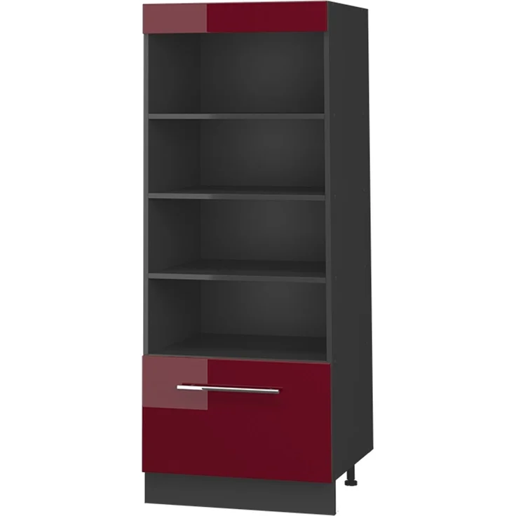 Küchenregal Fame-Line Bordeaux Hochglanz/Anthrazit 60 cm Vicco – Bild 1
