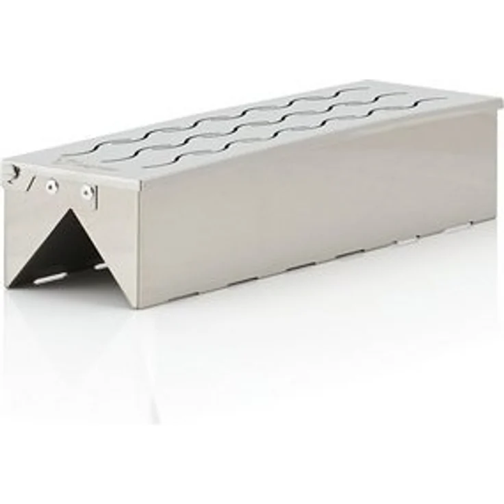 BBQ-Toro Räucherbox Edelstahl Räucherbox "Triangle", 31 x 8,5 x 6,5 cm, Aromabo – Bild 6