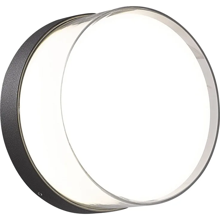 Heitronic 501326 LED Wand- und Deckenleuchte Circula anthrazit rund 3000K