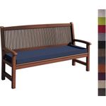 sunnypillow Bankauflage Stuhlkissen mit abnehmbarem Bezug Bankkissen Bankpolster Polsterauflage Auflage für Gartenbank viele Farben und Größen zur Auswahl (100 x 30 x 5 cm, Blau)