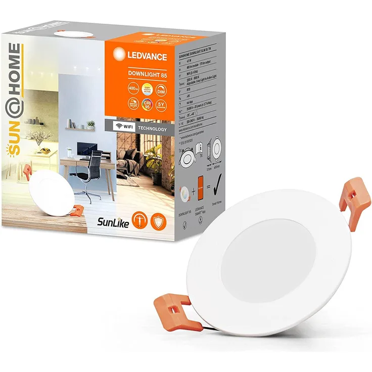 LEDVANCE SMART+ Sun@Home Downlight 80mm 430lm 4. 5W TW WiFi