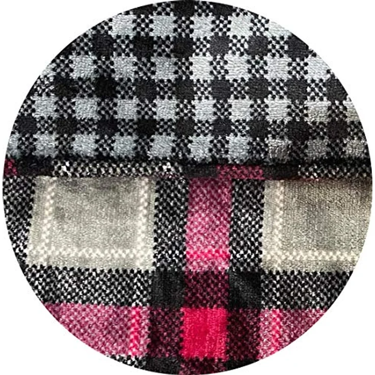 Leonado Vicenti Bettwäsche Winter Teddy Plüsch, Fleece, 3 teilig, Flauschig warmes Cashmere Touch, gestreift – Bild 3