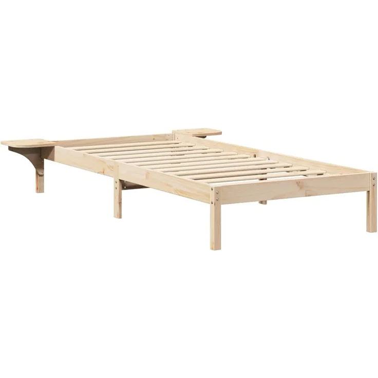 vidaXL Bettrahmen Natur 80 x 200 cm Massives Kiefernholz 873208 – Bild 4