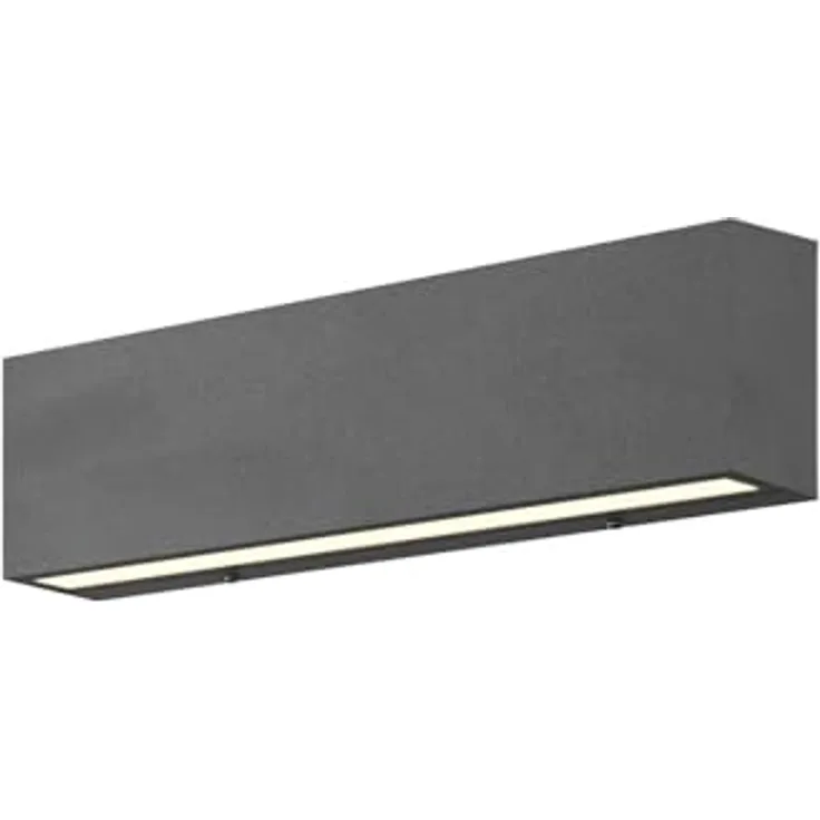 Lucande LED Wandleuchte Elvira, Außenwandleuchte in Schwarz aus Aluminium, 1-flammig, Schutzart IP65 für Terrasse und Garten