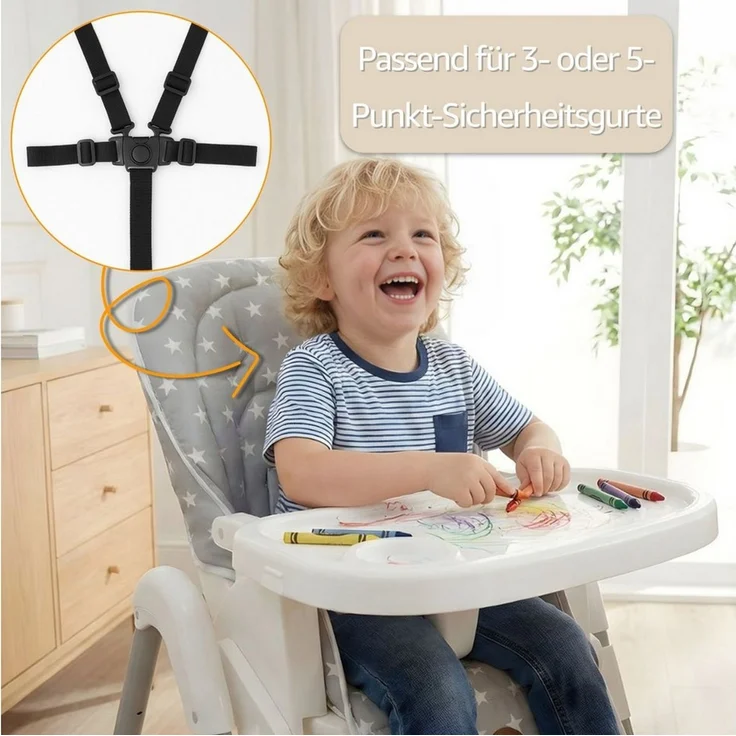 Totsy Baby Sitzverkleinerer für Hochstuhl Baby Sitzkissen Kinderstuhl Cover Sitzauflage Cover – Bild 3