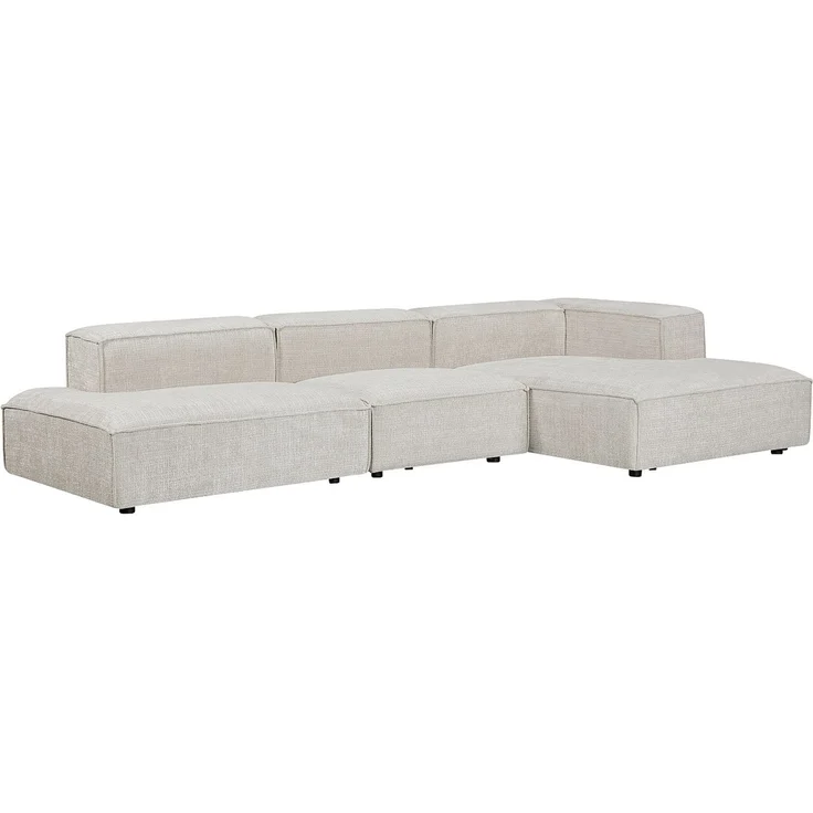 Vente-unique - RUZOLO - Modulierbares Sofa - Metall, Plastik - Kautschuk - Beige - 330 x 169 x 67 cm – Bild 3