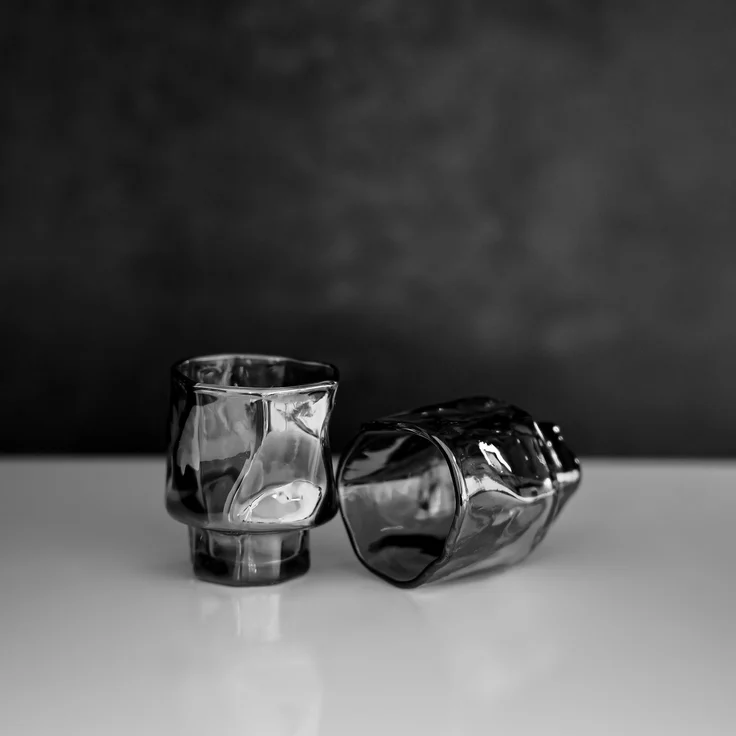 Mini-Gläser 70 ml - 6er Set für Getränke & Desserts - Grau – Bild 5