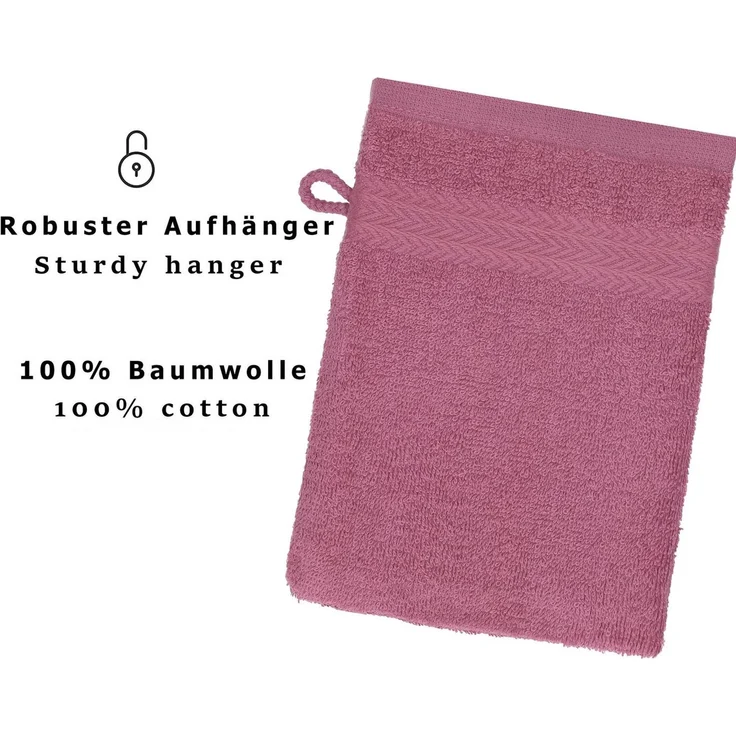 Betz Waschhandschuh 10-tlg. PREMIUM Größe 16 cmx21 cm, Baumwolle (Set, 10-St), 100% baumwolle – Bild 3