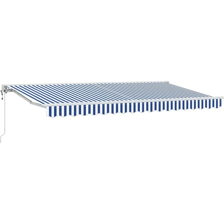 vidaXL Markisenrahmen Blau und Weiß 350 x 200 cm 3329620 – Bild 1