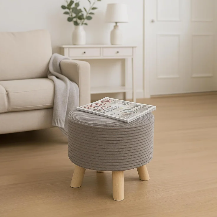 Relaxdays Hocker Cord – Bild 2