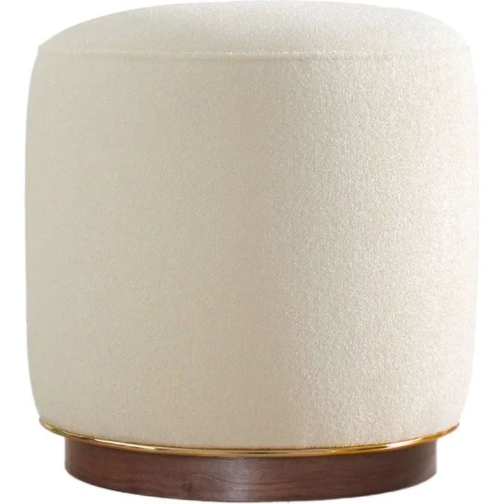 Hanah Home 'Zeone - Cream' Pouffe, Creme, 42 x 43 x 42 cm – Bild 7