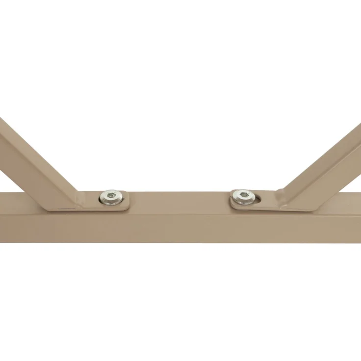 Schreibtisch HWC-R26, Konsolentisch Laptoptisch, Industrial Metall 75 x 120 x 60 cm ~ beige – Bild 5