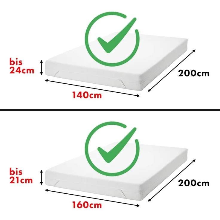 Jacobson Jersey Spannbettlaken Spannbetttuch Baumwolle Bettlaken (140x200-160x200 cm, Gelb) – Bild 4