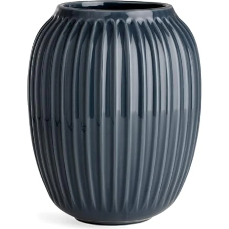 Kähler Hammershøi Vase 20 cm anthracite – Bild 2