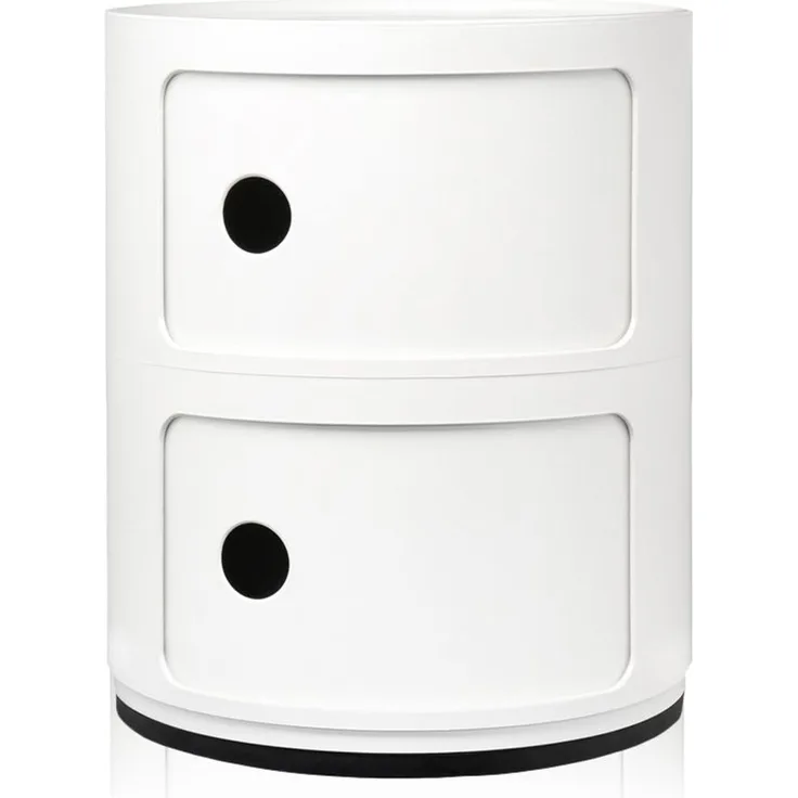 Kartell Container Componibili mit zwei Fächern Weiß