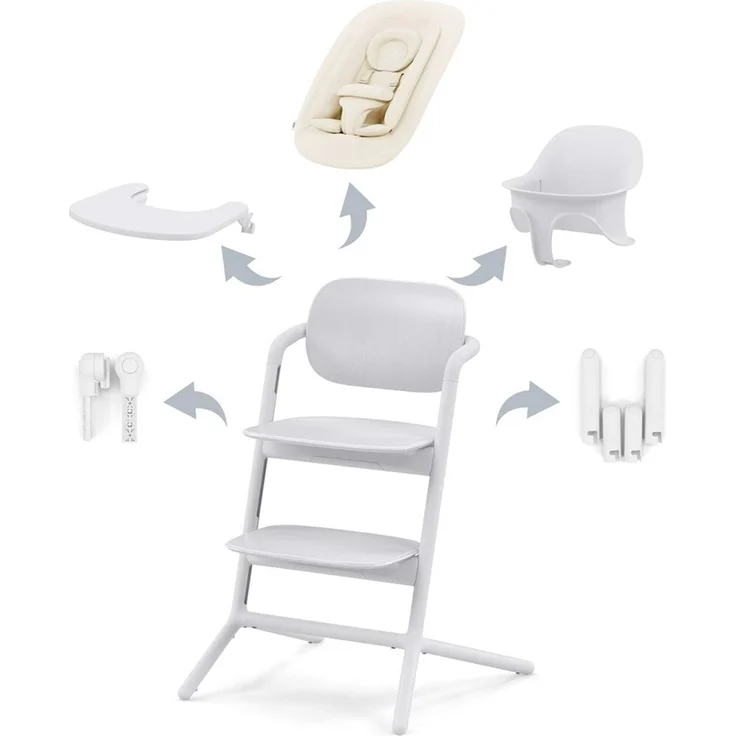 Cybex Lemo 4-in-1 Kinderstuhl All White Weiß – Bild 2