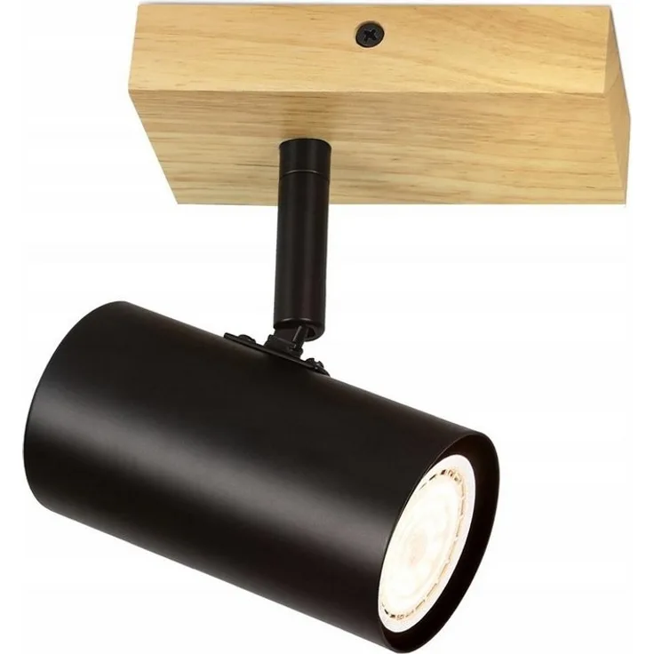 Nettlife Deckenstrahler Holz 1/2/3 Flammig GU10 Deckenspots Landhaus deckenstrahler, Schwenkbar 350°, LED wechselbar, für Wohnzimmer Schlafzimmer Küche Korridor Esszimmer