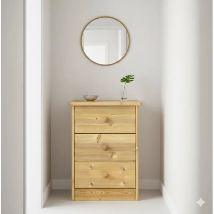 ebuy24 Kommode Nelly Kommode 3 Schubladen gebeitzt. – Bild 2