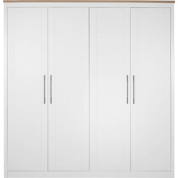 OTTO home Kleiderschrank Büsum Schlafzimmer Schrank Otto´s Choice (stabile robuste Bauweise mit optimaler Aufteilung) Schlafzimmerschrank Landhaus Design Garderobe Schrank Bestseller