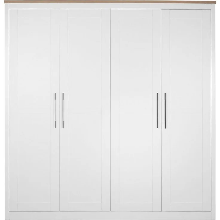 OTTO home Kleiderschrank Büsum Schlafzimmer Schrank Otto´s Choice (stabile robuste Bauweise mit optimaler Aufteilung) Schlafzimmerschrank Landhaus Design Garderobe Schrank Bestseller