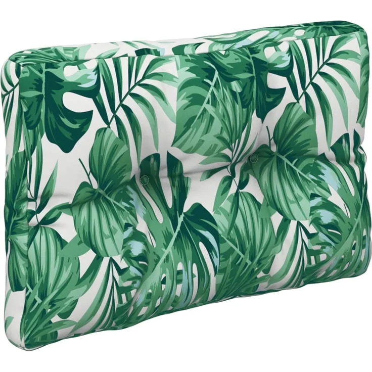 vidaXL Palettenkissen Blattmuster 60 x 40 x 12 cm Stoff – Bild 3