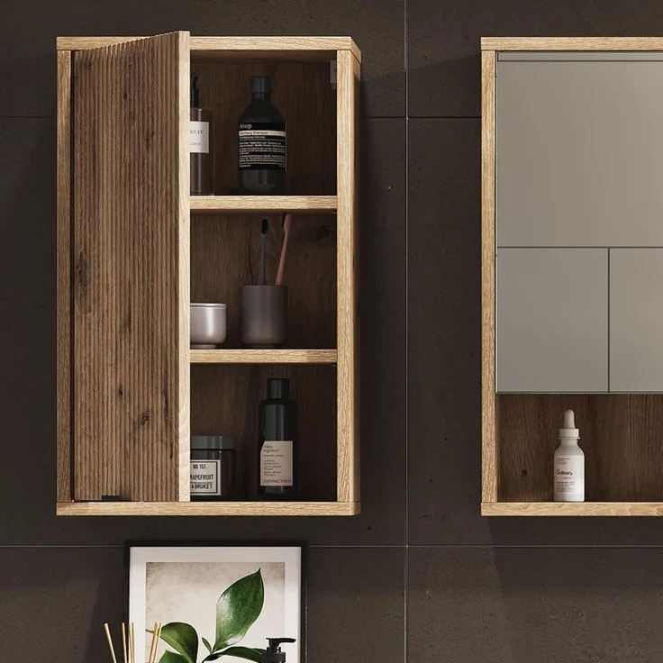 Badezimmer Eliza Viking Oak 40 x 65 cm mit eine Tür Vicco – Bild 5