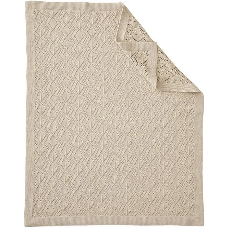 Babydecke Baby Decke mit Pointelle-Muster, Bio-Baumwolle, vertbaudet – Bild 2