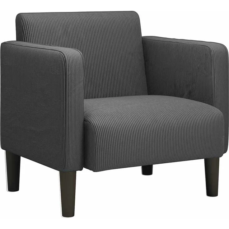 vidaXL Sessel mit Armlehnen Dunkelgrau 54 cm Cordstoff 4100516 – Bild 1