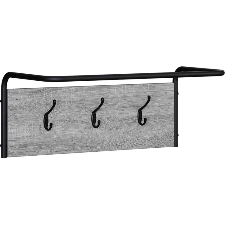vidaXL Garderobenständer 60 x 30 x 25 cm Sonoma-Grau Holzwerkstoff 8014085 – Bild 2