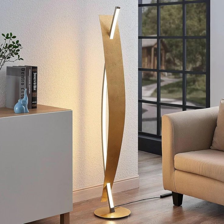 Lucande Stehlampe Marija, Enthalten, LED 24 W gesamt, warmweiß – Bild 2
