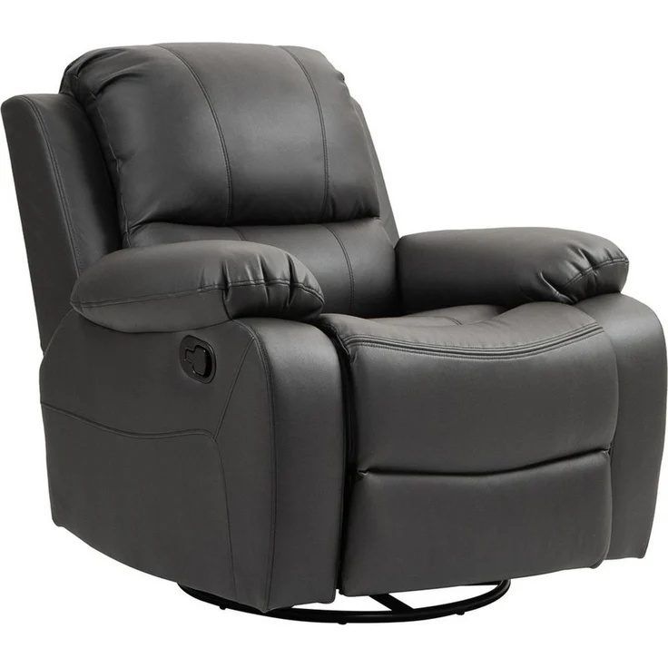 HOMCOM Relaxsessel 135° neigbar, mit Fußstütze, belastbar bis 150 kg (Fernsehsessel, 1-St, Liegesessel), für Wohnzimmer, Schwarz – Bild 2