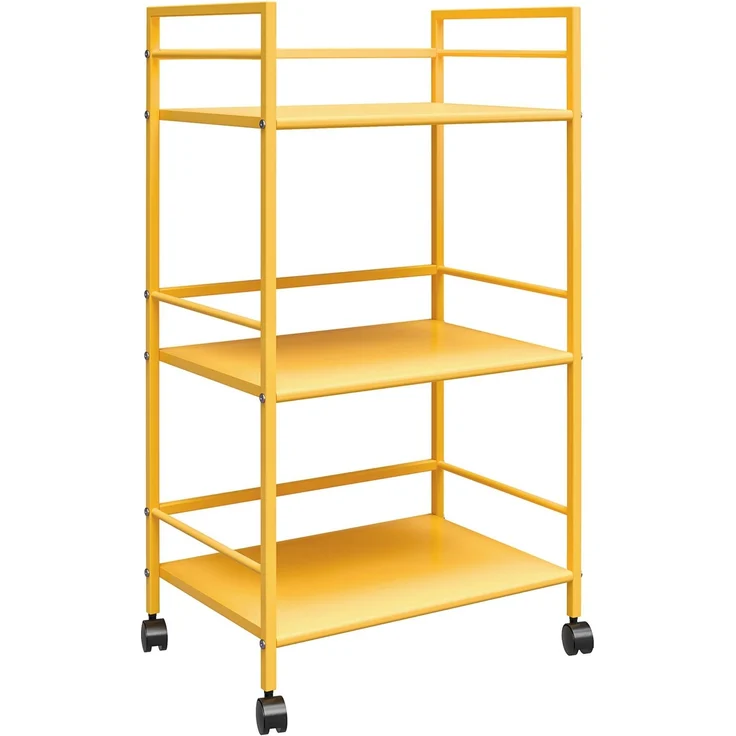 Servierwagen >Rasmus< in Gelb - 43x77x29 (BxHxT) – Bild 2
